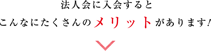 what_tx01 法人会に入会するとこんなにたくさんのメリットがあります!